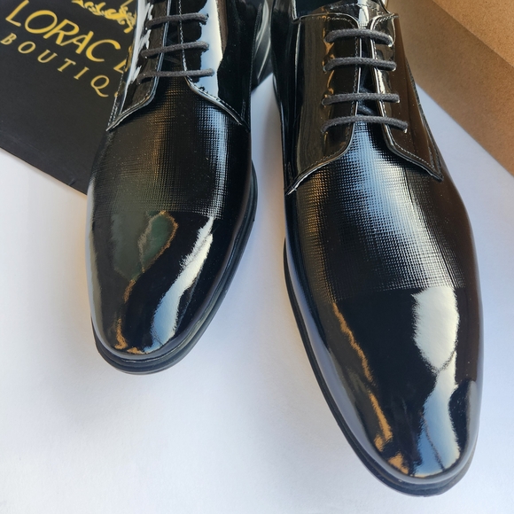 Men\'s Black Patent Leather Dress Shoes main image 4
